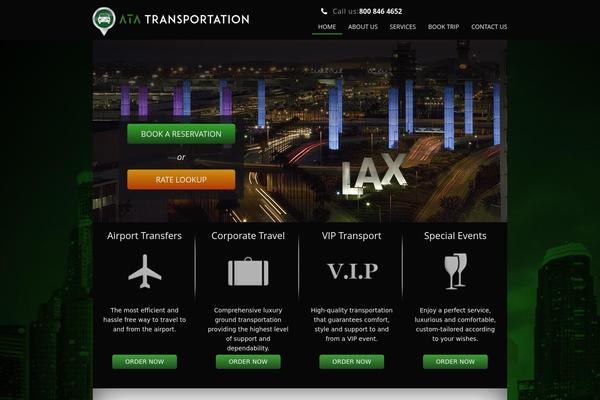 Ata theme site design template sample