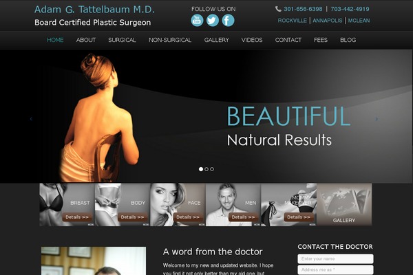 Adams theme site design template sample