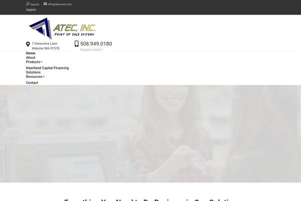 The7 Child theme site design template sample