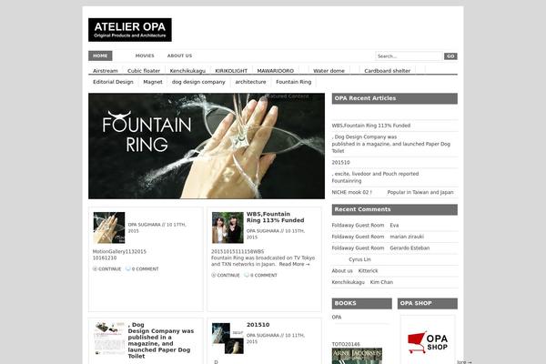 Channel theme site design template sample