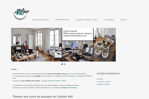 Mono theme site design template sample
