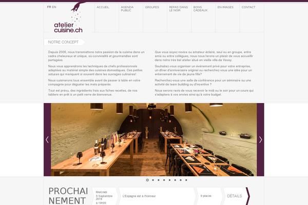 ateliercuisine.ch site used Ac