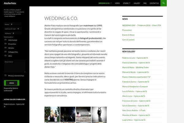 Twenty Fourteen theme site design template sample
