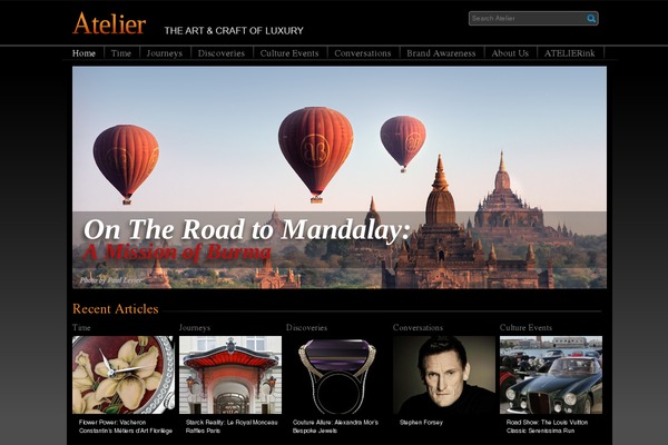 Atelier theme site design template sample
