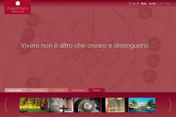 Atelier theme site design template sample