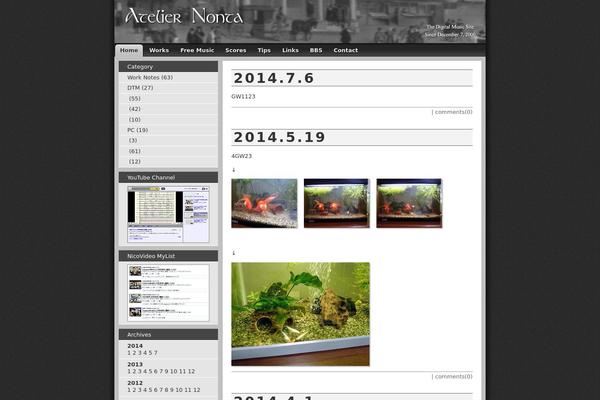 Original theme site design template sample