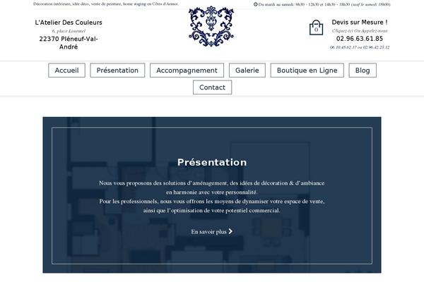 Legenda Child theme site design template sample
