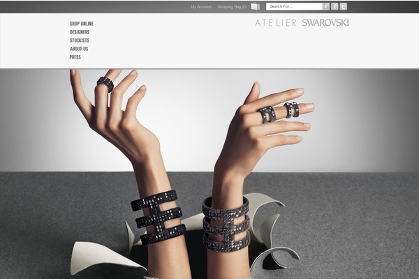 Jewellery theme site design template sample