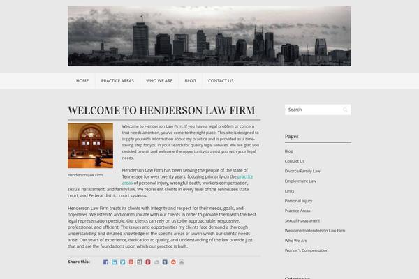 Vortex theme site design template sample