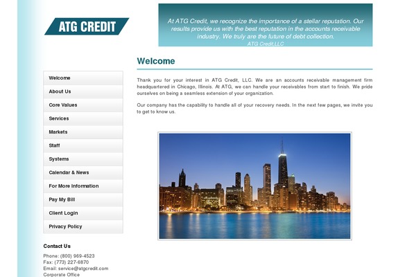 Atg theme site design template sample