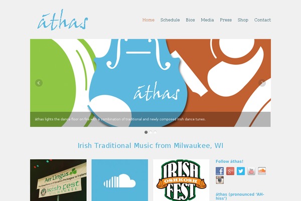 Site using ArtistDataPress plugin