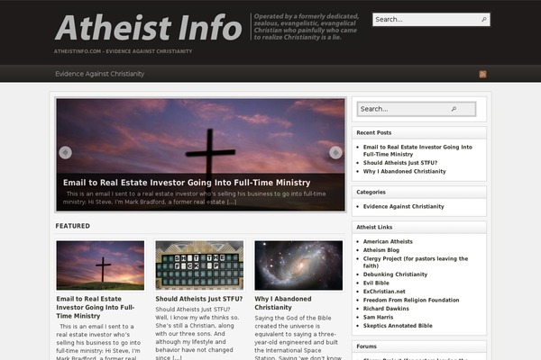 atheistinfo.com site used Arras WP theme