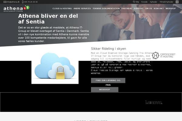Athena theme site design template sample