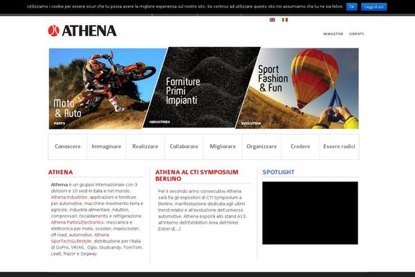 Athena theme site design template sample