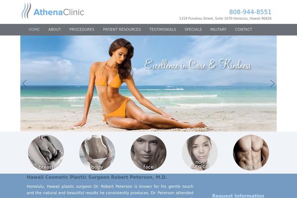 Athena theme site design template sample