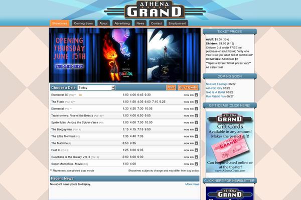 athenagrand.com site used Athenagrand