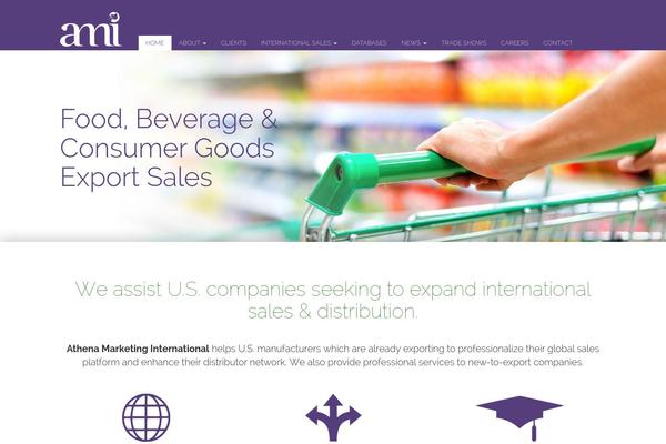 Athena theme site design template sample