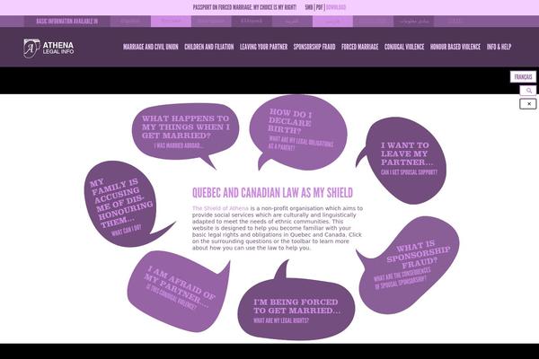 Athena theme site design template sample