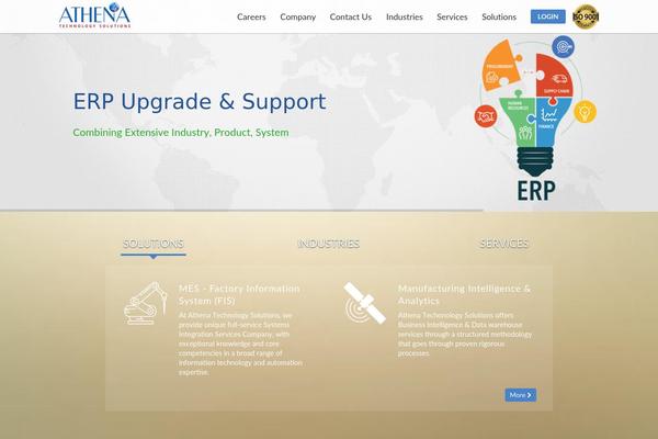 Athena theme site design template sample