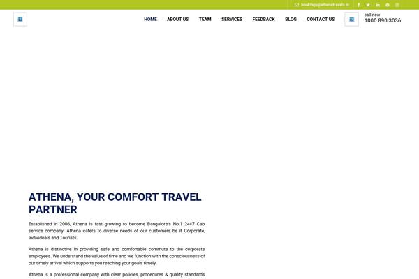 Athena theme site design template sample
