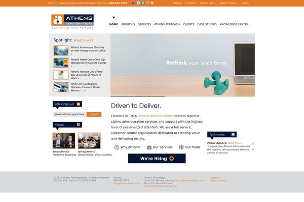 Athens theme site design template sample