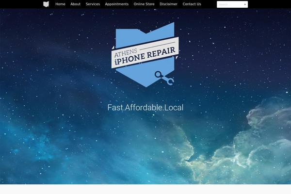 Tesseract theme site design template sample