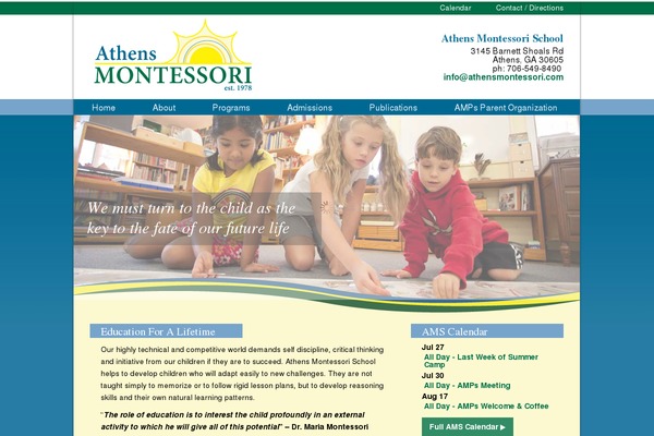 Ams theme site design template sample