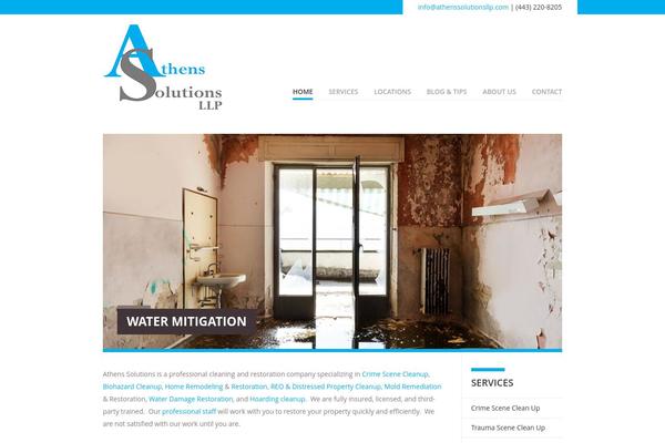 Vanguard theme site design template sample