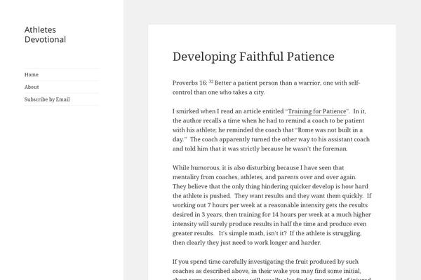 athletesdevotional.com site used Athletesdevotional