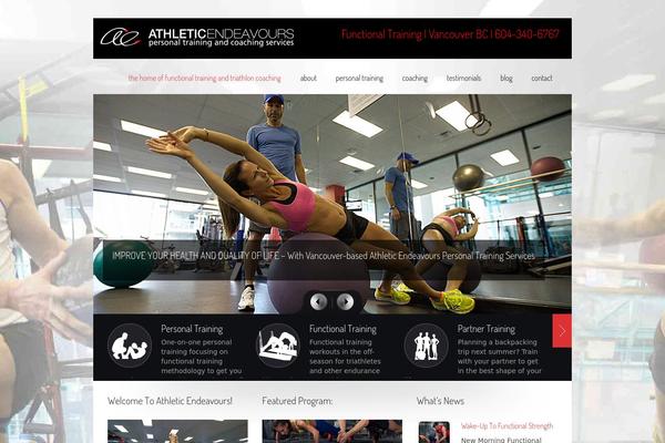 athleticendeavours.com site used Power-gym-wordpress