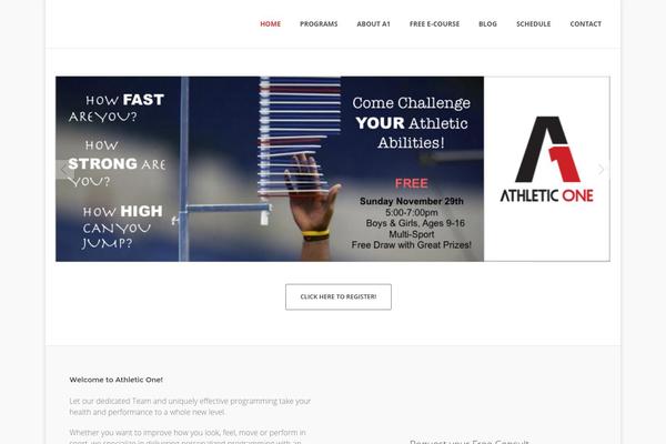 Durus theme site design template sample