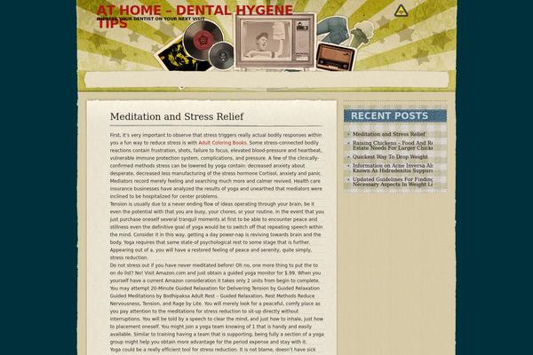 Retromania theme site design template sample