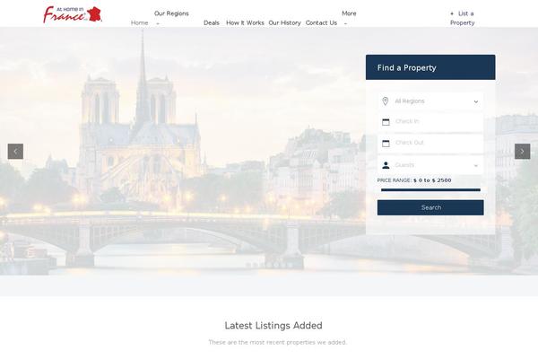 Wprentals theme site design template sample