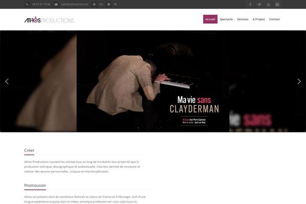 Breakout theme site design template sample