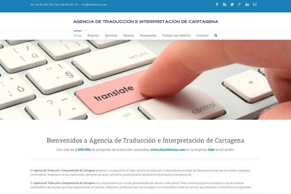 aticaidiomas.com site used Translang