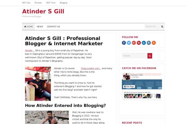 Beginner theme site design template sample