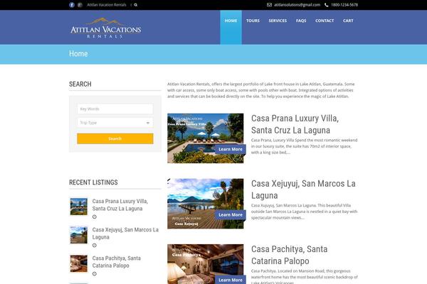 Tour Package V1.02 theme site design template sample