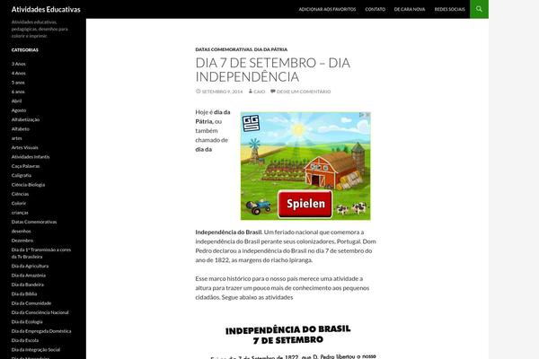 atividadeseducativas.net site used Twenty Ten