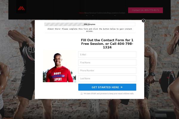 atlanta-personaltraining.com site used Uxi