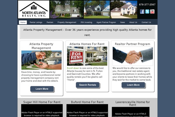 atlantahomesforrent.com site used AgentPress