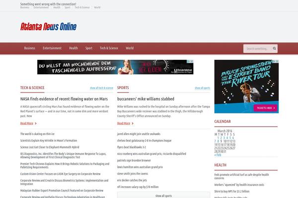 Gadgetine theme site design template sample
