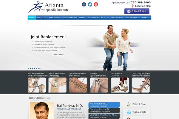 Atlanta theme site design template sample