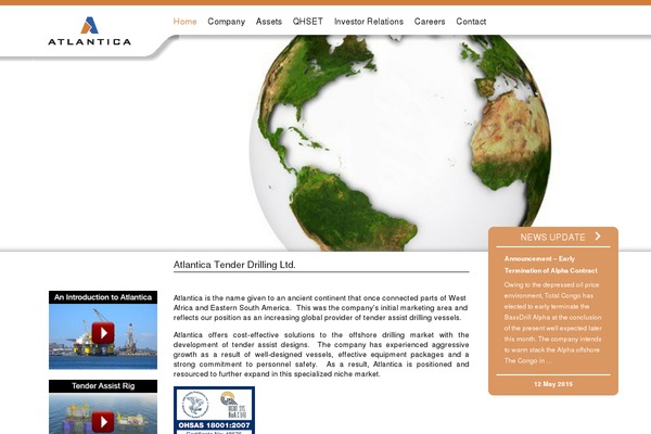 Atlantica theme site design template sample