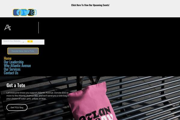 Site using MailChimp Top Bar plugin