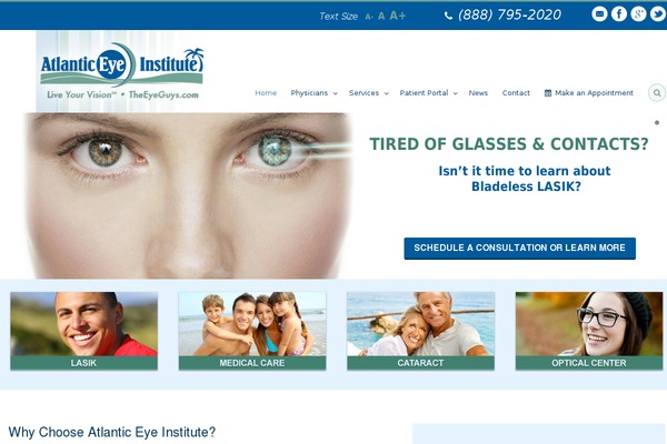 atlanticeyeinstitute.com site used Seetheocean