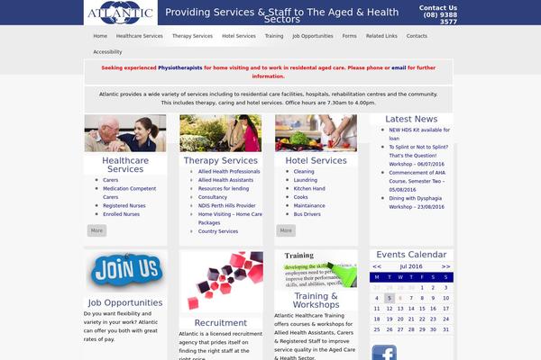 Atlantic theme site design template sample