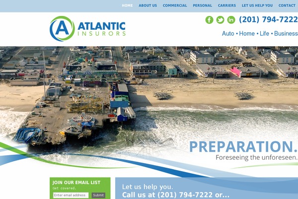 Atlantic theme site design template sample