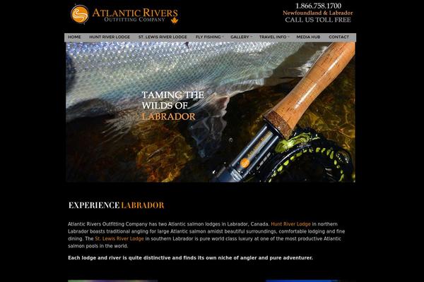atlanticrivers.com site used Wp_santorini5-v1.0.2