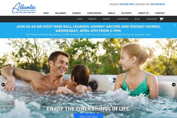 atlanticspasandbilliards.com site used Atlanticspas