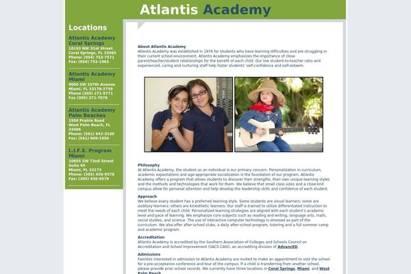 Atlantis theme site design template sample